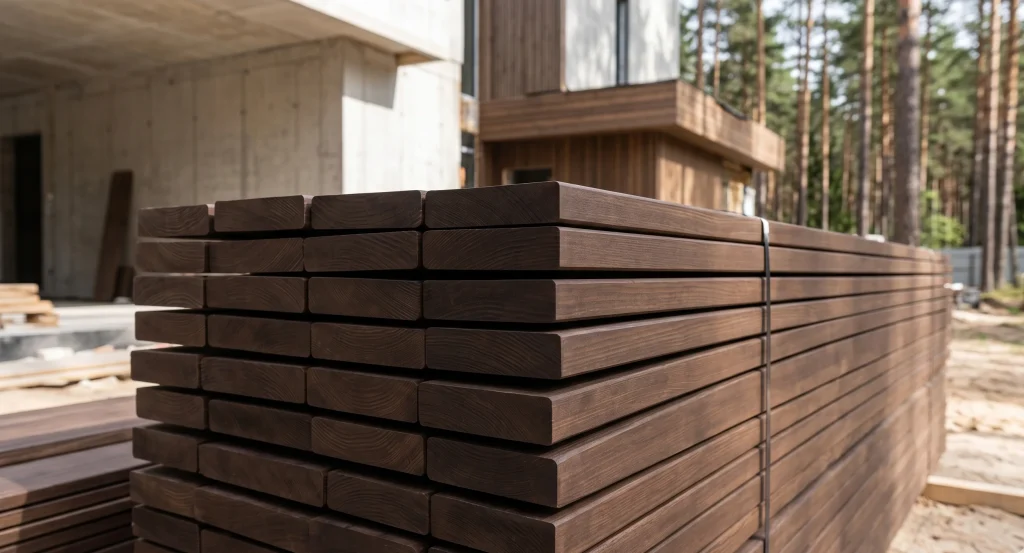Modified wood dimensional stability test comparison — Ultimate FBR versus untreated hardwood