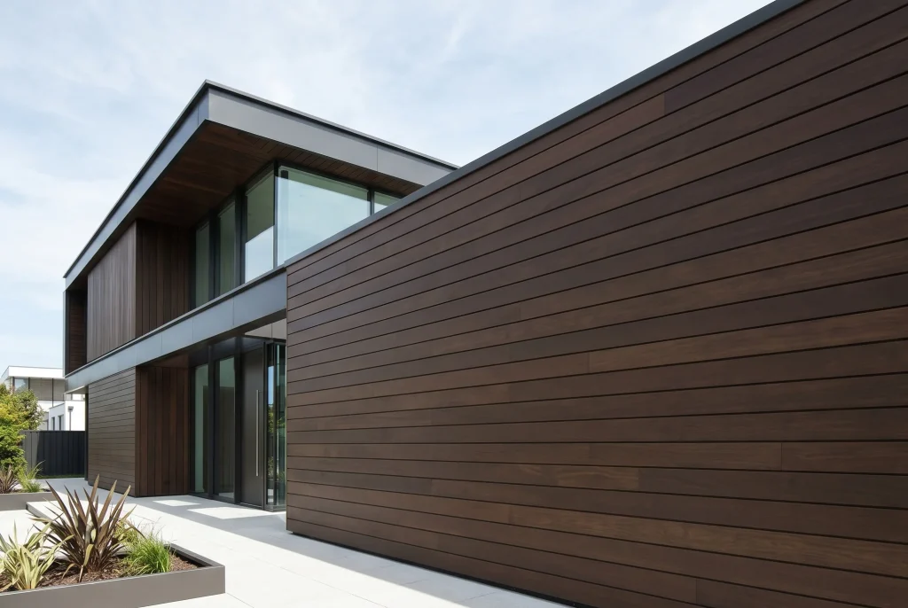 Ultimate FBR Class 2 wood durability in exterior cladding application — EN 350 verified modified hardwood façade in service